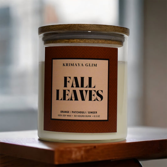 FALL LEAVES CANDLE