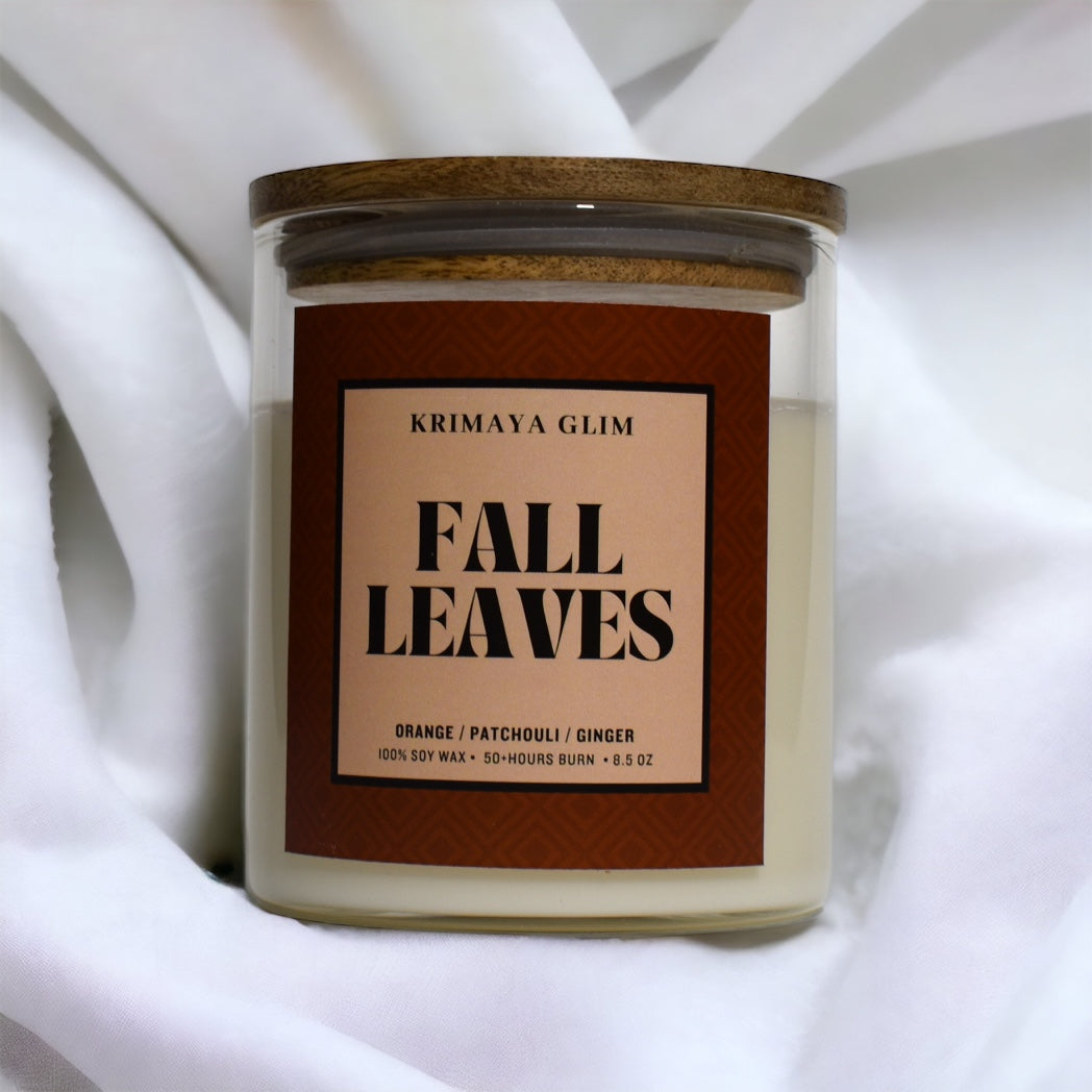 FALL LEAVES CANDLE